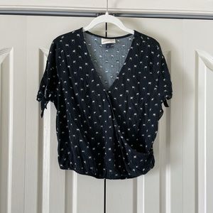 Universal Thread Crossover Tie Sleeve Top